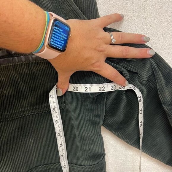 Sportswear Corduroy Utility Jacket Long Sleeves Front Button Green Size 40 Reg - Picture 10 of 11